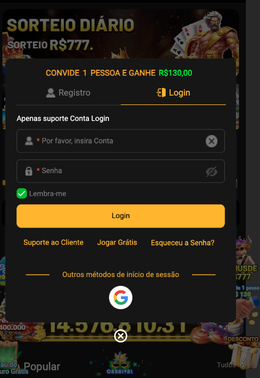 Aplicativo móvel 7JOGOS